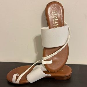 Italian Shoemakers White Sandals